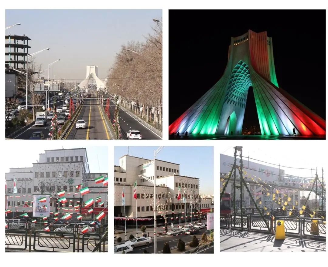 نصب ۳۵۰۰۰متر ریسه های پرچمی در منطقه۹

