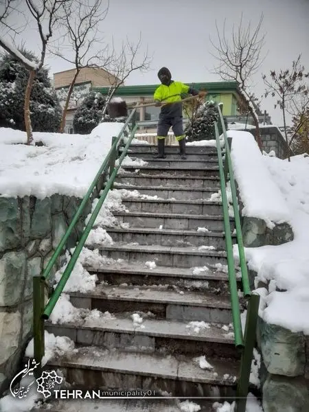  آماده باش کامل شهرداری منطقه یک برای برف روبی معابر