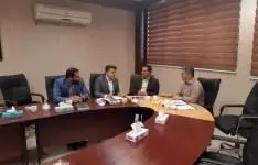 دیدار مدیر بیمه های درمان بیمه سرمد با مدیران جمعیت هلال احمر و بانک صادرات خوزستان