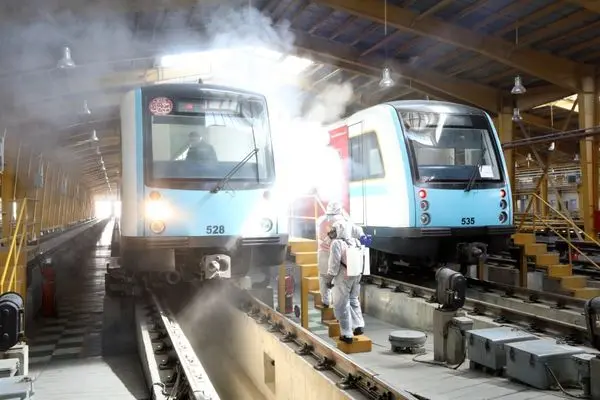 ضدعفونی ایستگاه ها و واگن های مترو ادامه دارد
