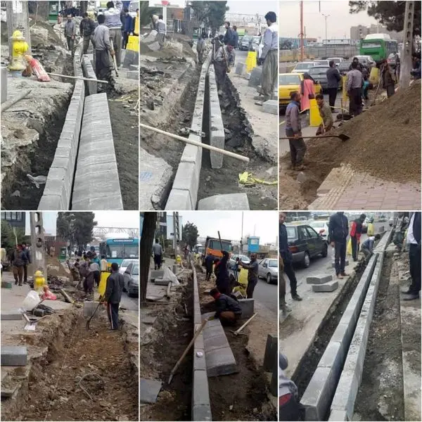 هدایت آب های سطحی بزرگراه چمران به نهر شهری 

