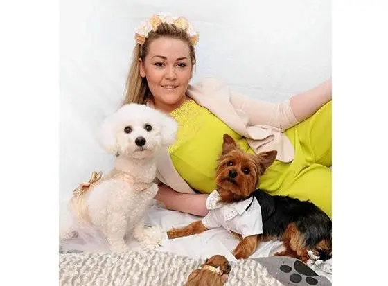 ازدواج 2 سگ انگلیسی پس از بچه دار شدنشان! + عکس