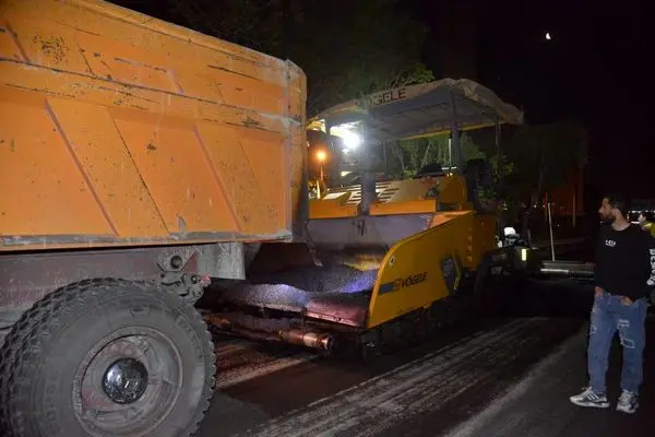 اجرای ۱۴ هزار متر مربع روکش آسفالت در بزرگراه شهید مدرس