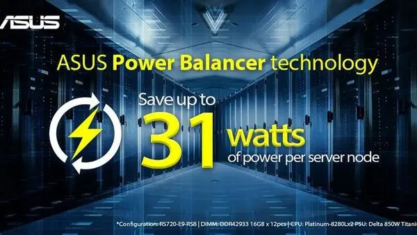 رونمایی از فناوری اختصاصی Power Balancer برای سرورهای ایسوس