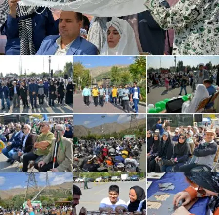 مراسم عقد زوج نابینا در ارتفاعات توچال برگزار شد