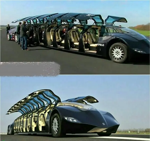 ماشین شیخ عرب با قابلیت حمل 23نفر+عکس