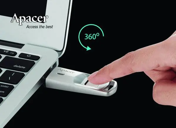 معرفی فلش مموری Apacer AH651 مجهز به حسگر اثر انگشت