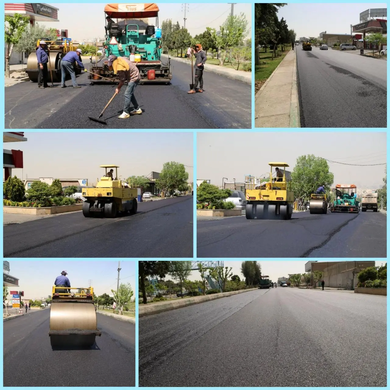 بهسازی روکش آسفالت بزرگراه امام رضا(ع) در منطقه 15