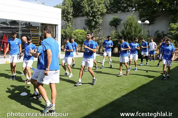 گزارش تصویری تمرین استقلال