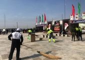 روایتی تصویری از ۱۳ روز خدمت شبانه روزی جهادگران و خُدام الحسین خدمات شهری منطقه ۵ در مهران تپنده ترین مرز زائران حسینی به سوی کربلای معلی