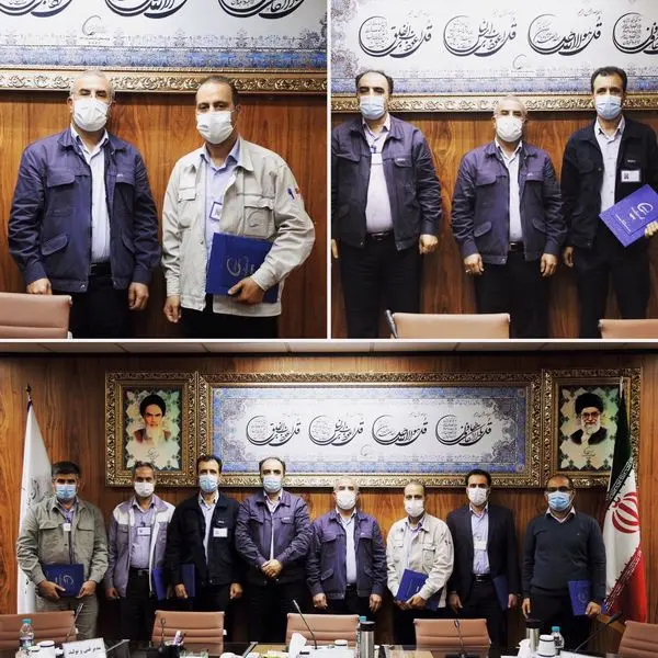 تقدیر از نقش آفرینان کنترل حادثه واحد آروماتیک