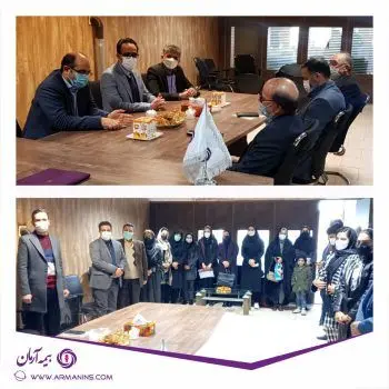 برگزاری جلسه معارفه رئیس شعبه مشهد بیمه آرمان