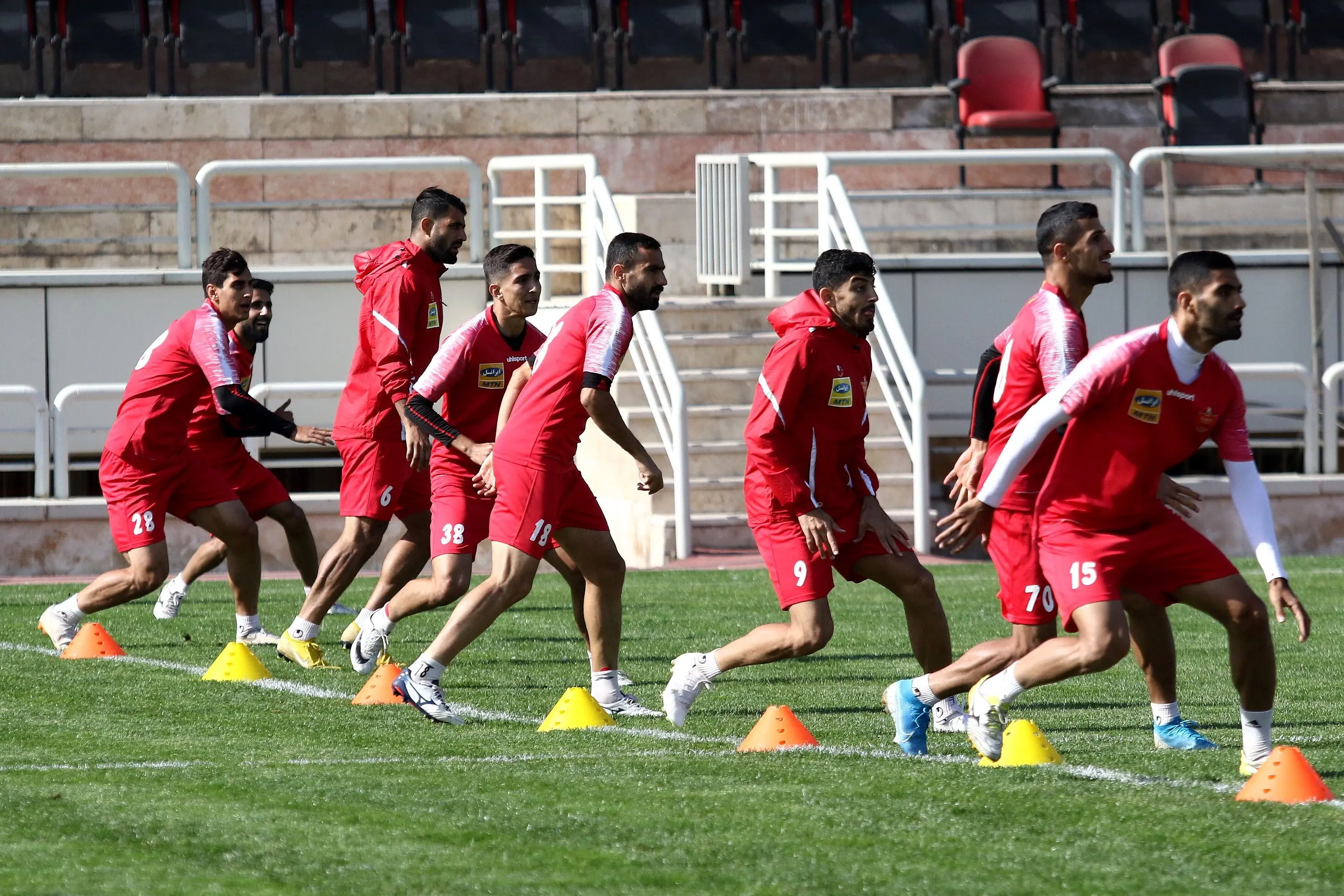 برگزاری تمرین پرسپولیس در غیاب 7 ملی‌پوش