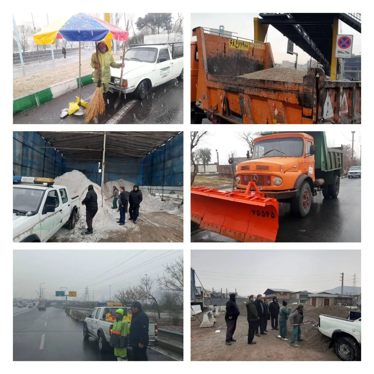 بارش نخستین برف زمستانی و تردد روان بزرگراه های منطقه ۱۵

