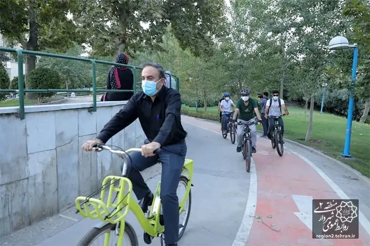 بوستان گفتگو به مسیر دوچرخه تجهیز شد