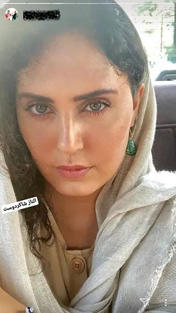 سلفی جدید الناز شاکردوست در خودروی شخصی اش+عکس