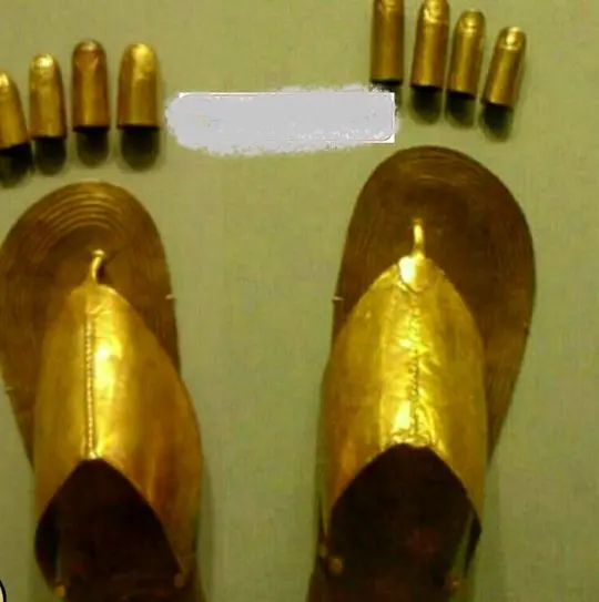 صندل ساخته شده از طلا متعلق به 3500 سال پیش+عکس