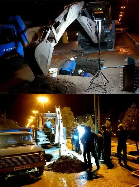 حادثه در خط لوله 600 پردیسان