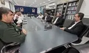 نشست مدیرعامل پازارگاد با فرمانده سپاه امام صادق (ع) استان بوشهر