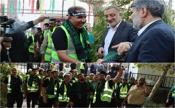 استقرار و خدمت ۲۰۰کارگر خدمات شهری منطقه۱۱ تهران در مرز مهران

