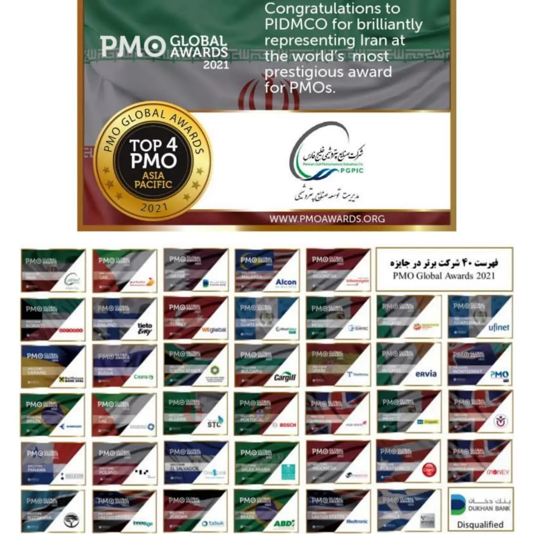  برتری در مقابل شرکت‌های ایرلندی، الجزایری و مالزیایی و قرار گرفتن در بین چهار PMO برتر آسیا 