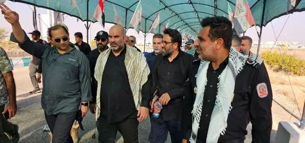 بازدید رییس ستاد اربعین و جمعی ازمدیران شهرداری تهران از مرز چذابه