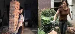 دختر زیبایی که کارگر یک ساختمان است!+عکس