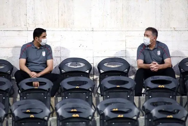 حضور کادر فنی تیم‌ ملی در دیدار فینال جام حذفی