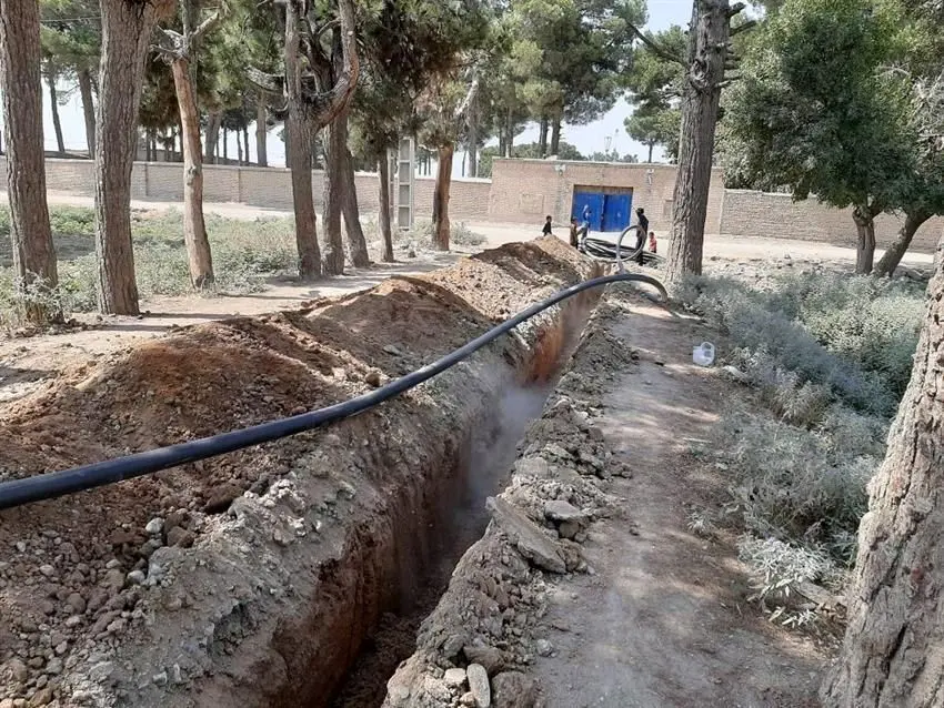 اتصال روستای کبیرآباد شهرری به شبکه آب شهری 