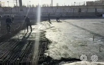 تکمیل عرشه زیرگذر تقاطع بزرگراه شهید حکیم و بلوار تعاون
