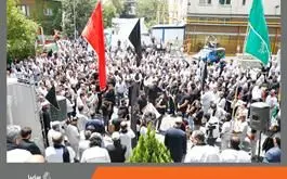 برپایی آیین عزاداری و سوگواری به مناسبت ایام محرم و شهادت امام حسین (ع) در سایپا