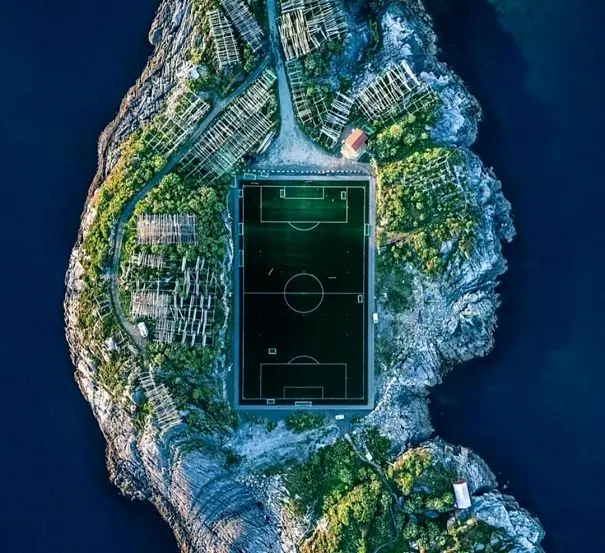 جزیره فوتبال در نروژ +عکس