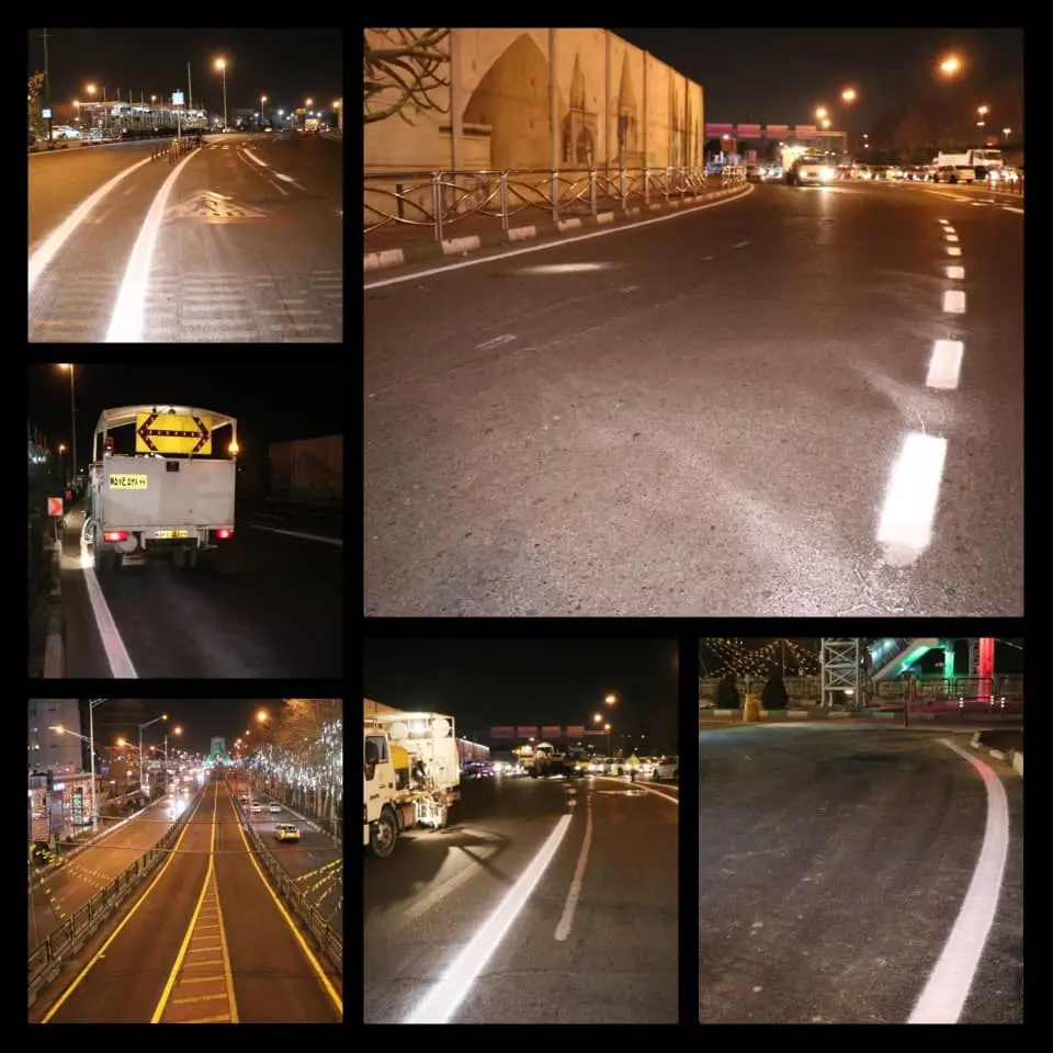 50هزار متر خط کشی محوری در منطقه9
