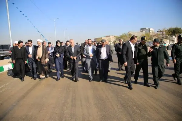 آئین بهره برداری از بخشی از فاز دوم کمربندی شمالی حدفاصل خیابان چیچکلو تا شهرک طالقانی