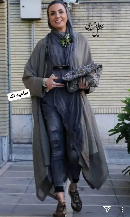 تصویری از سامیه لک در خیابان+عکس