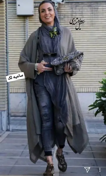 تصویری از سامیه لک در خیابان+عکس