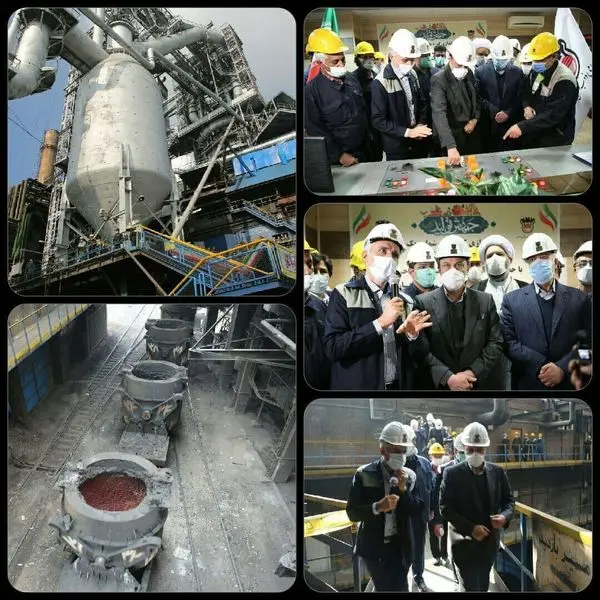 بازدید وزیرصنعت، معدن و تجارت از ذوب آهن اصفهان