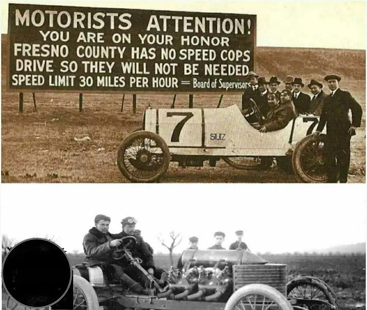 تابلویی جالب به جای پلیس در جاده+عکس