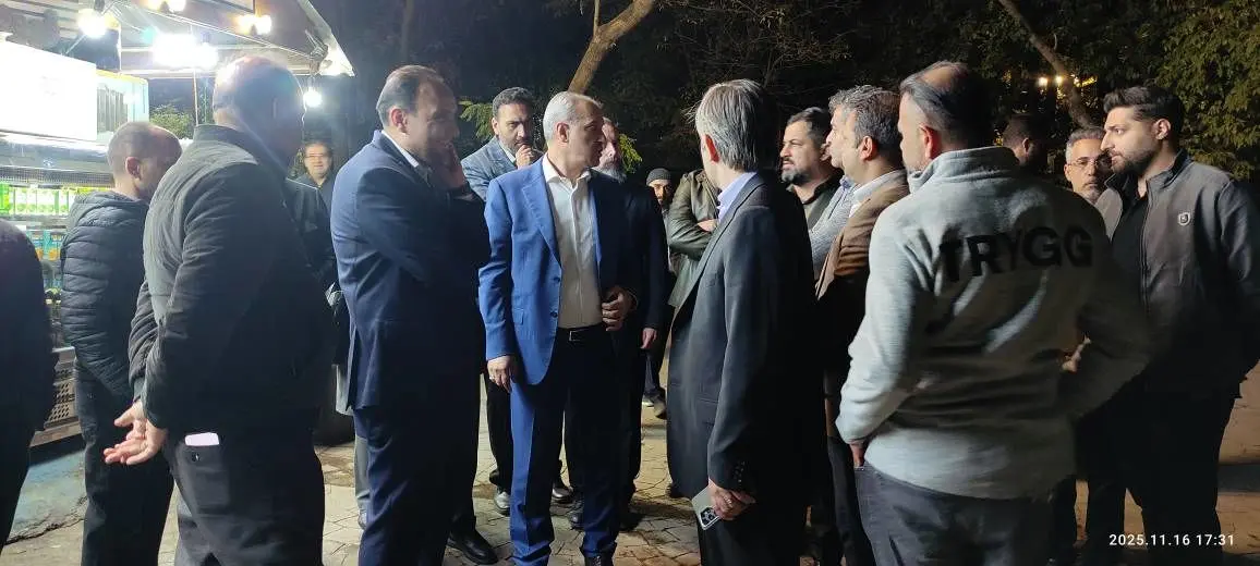 بازدید میدانی شهردار منطقه یک از بوستان قیطریه تهران