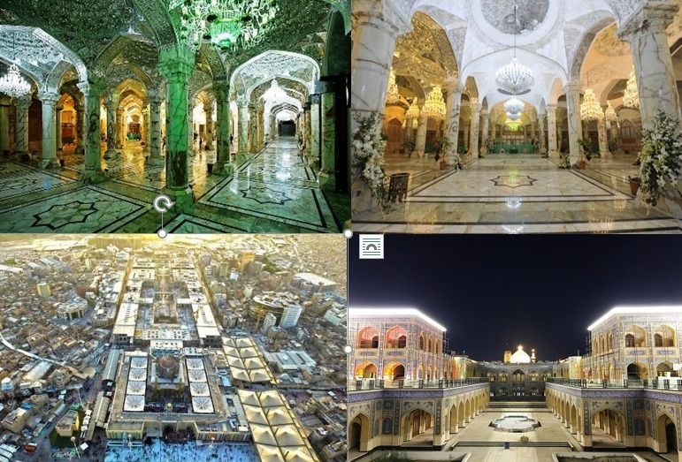 نمایش ساخت صحن حضرت زهرا (س) به دست استادکاران ایرانی در نجف اشرف

