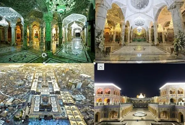 نمایش ساخت صحن حضرت زهرا (س) به دست استادکاران ایرانی در نجف اشرف