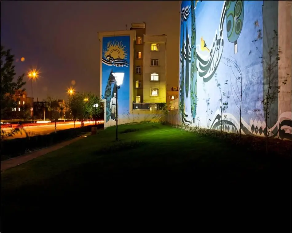 دیواره های  رنگارنگ در شمال شرق پایتخت چشم نواز می شود

