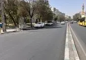 رنگ‌آمیزی ۸۰۰۰ متر از جداول خیابان اتحاد در منطقه ۴ تهران