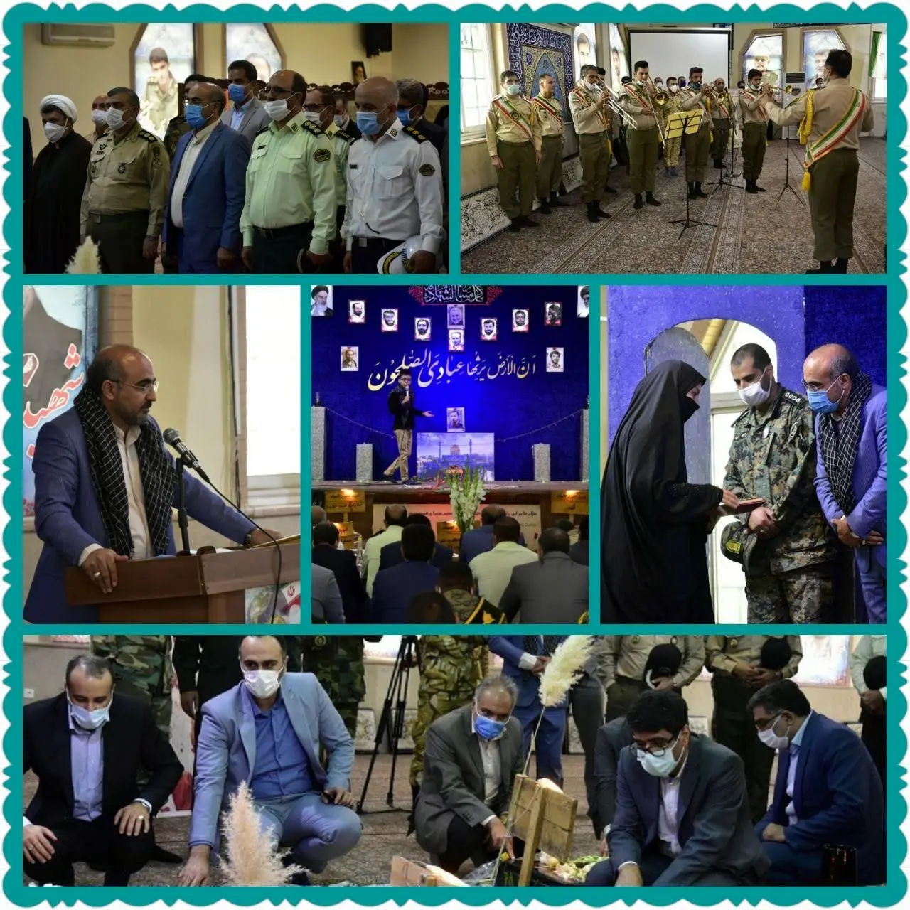 حضور  شهردار منطقه چهارده در مراسم غبار روبی از مزار شهدای نامدار