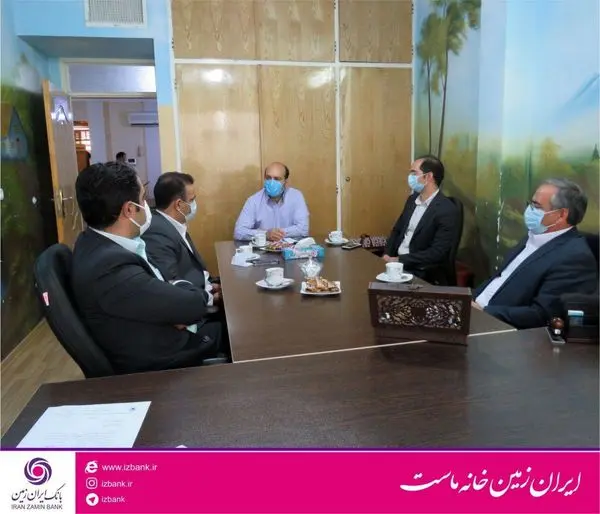دیدار مدیر منطقه استان یزد بانک ایران زمین و مدیرعامل شرکت فولاد آبتین