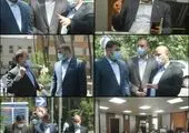 برپایی میزخدمت حوزه مقاومت بسیج بانک ملت در بیمارستان امام خمینی(ره)
