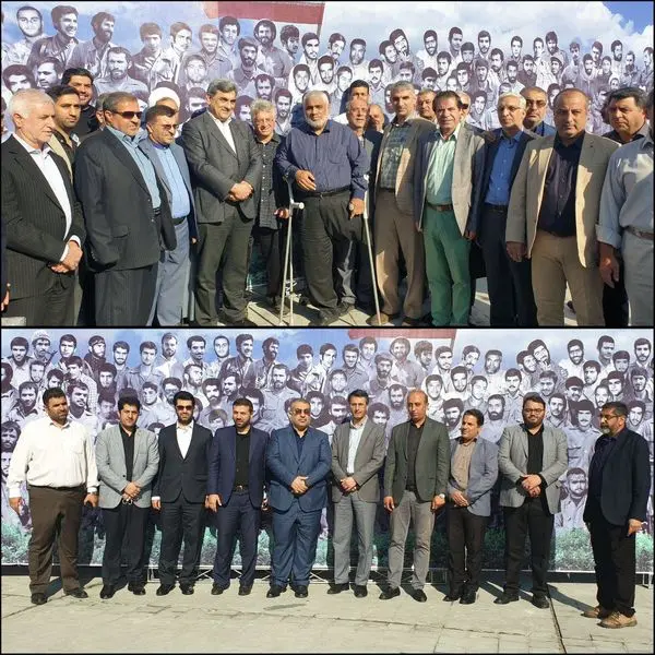 دیوارنگاره بزرگ ترین عکس یادگاری دفاع مقدس در میدان هفت تیر رونمایی شد