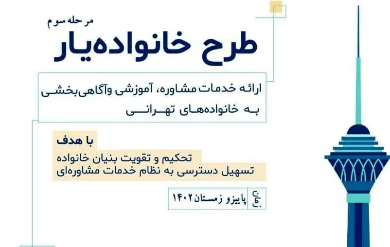 آغاز مرحله سوم طرح خانواده یار در منطقه 13

