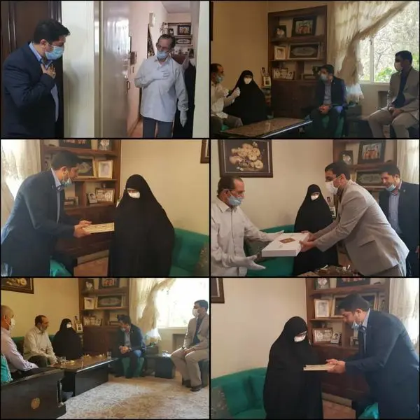  دیدار شهردار ناحیه۵ با خانواده معظم شهیدان عیسی وند