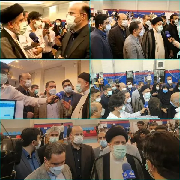 بازدید سرزده رییس جمهور از مرکز تجمیعی واکسیناسیون منطقه ۶ تهران

